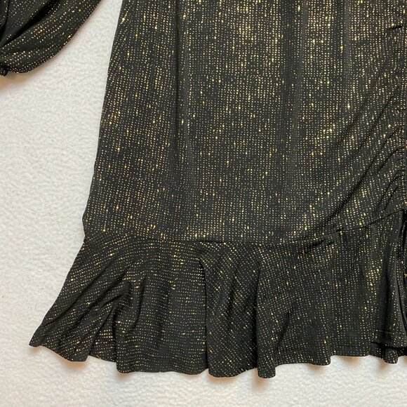 Torrid Glittery Dress Women's 2X Mini Studio Knit Ruched $75 NWT - Picture 5 of 10